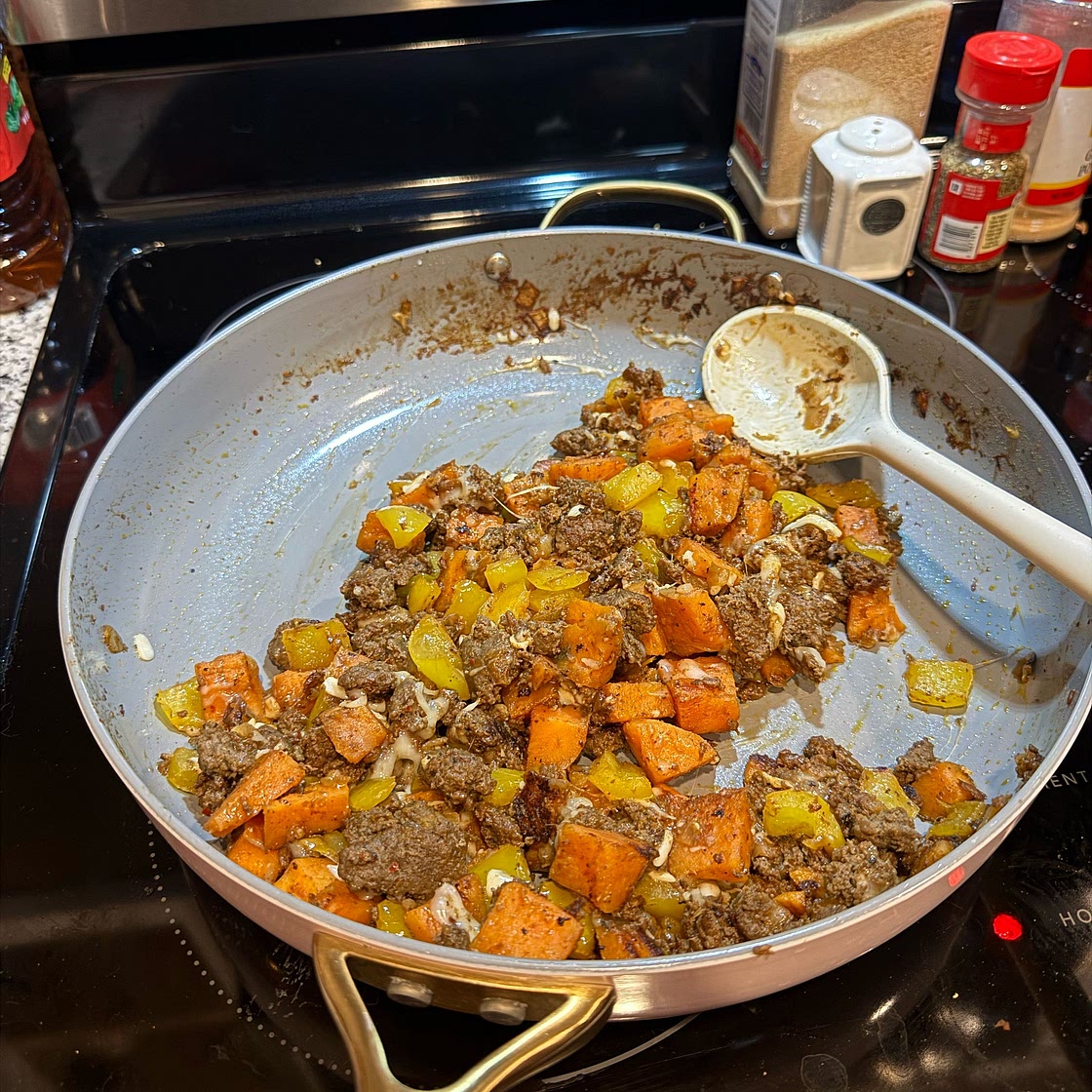 Ground Turkey Sweet Potato Skillet