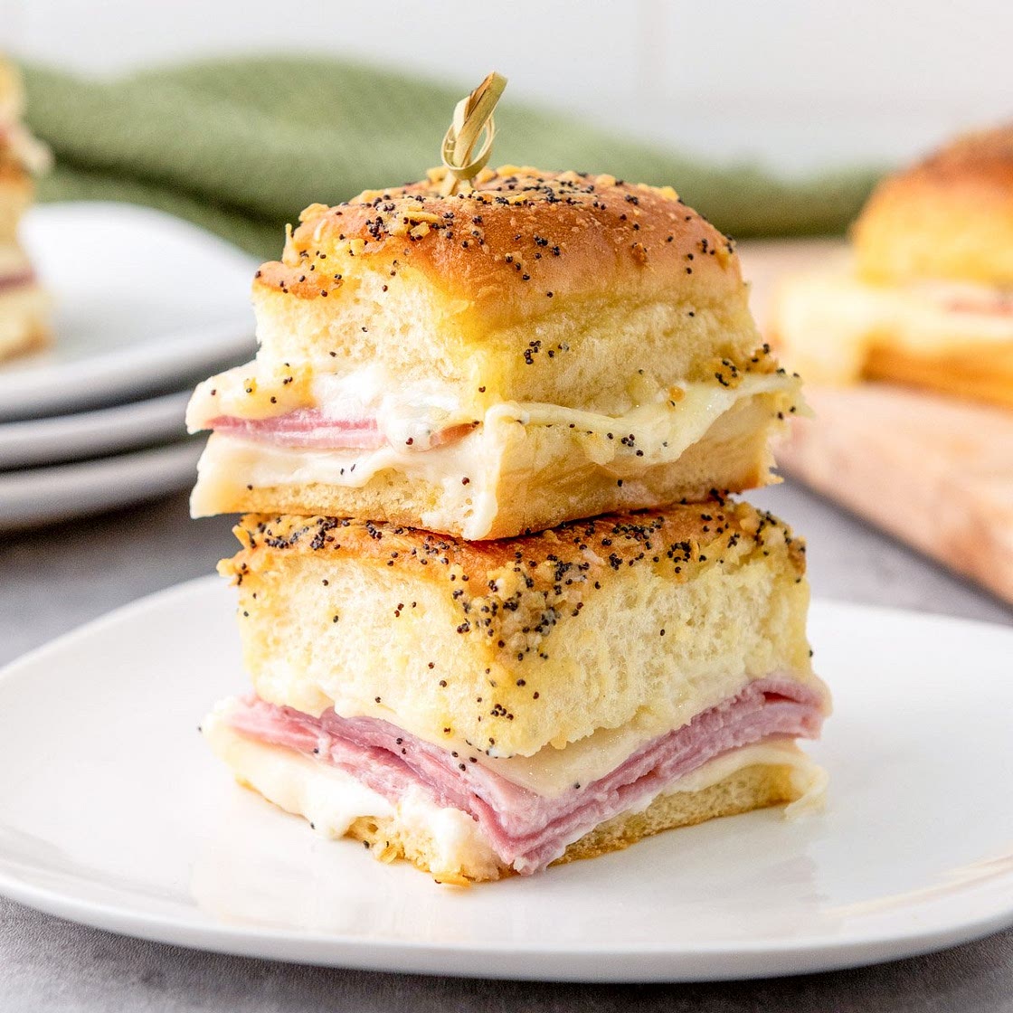 Air Fryer Ham and Cheese Sliders