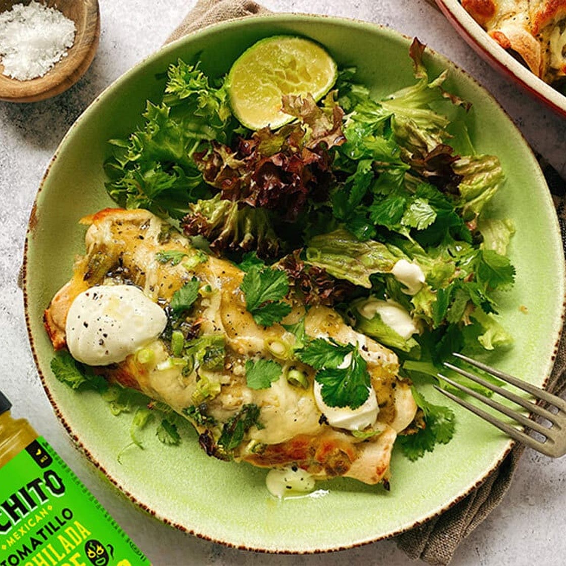 Green Chicken Enchiladas