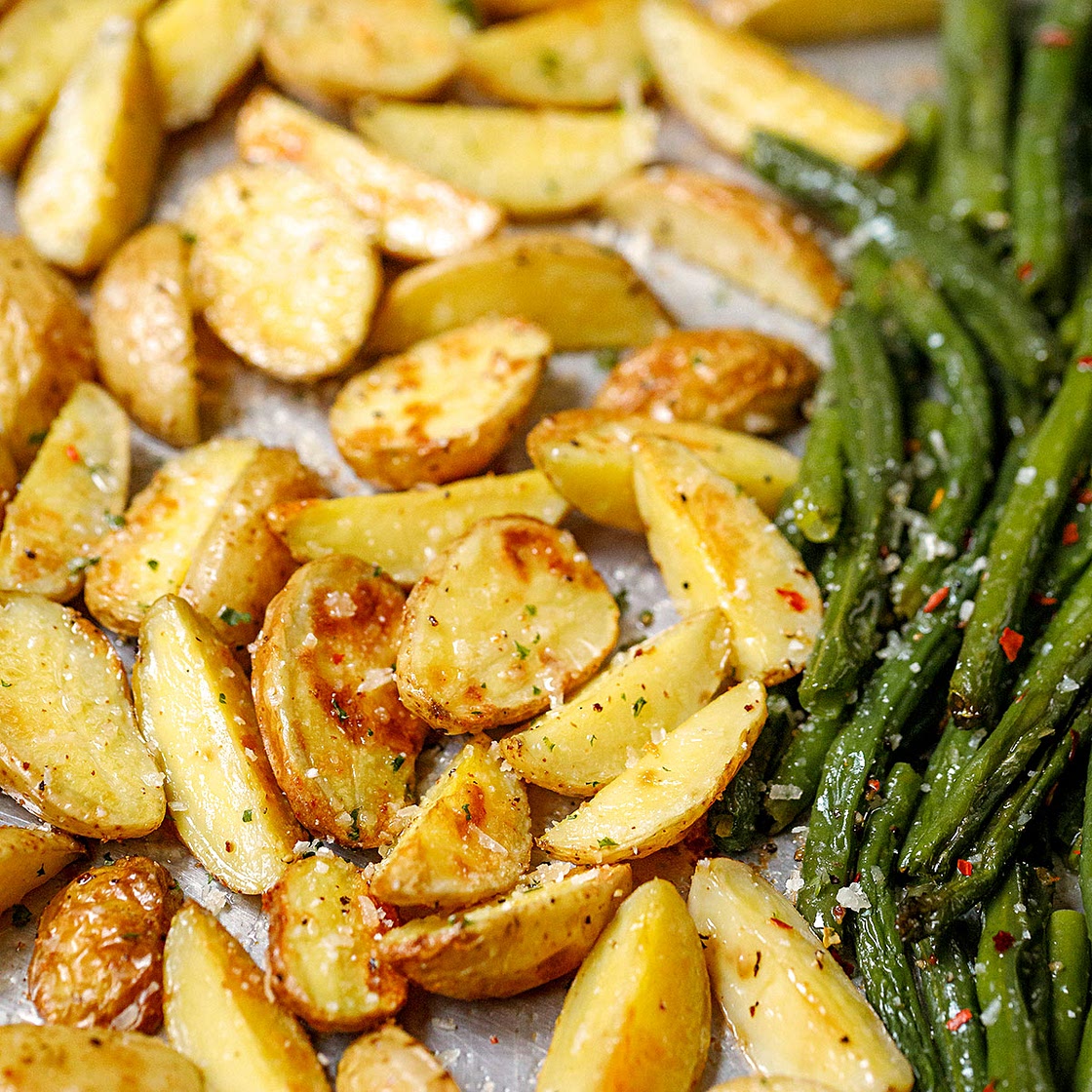 Baked Ham Steaks Sheet Pan Dinner