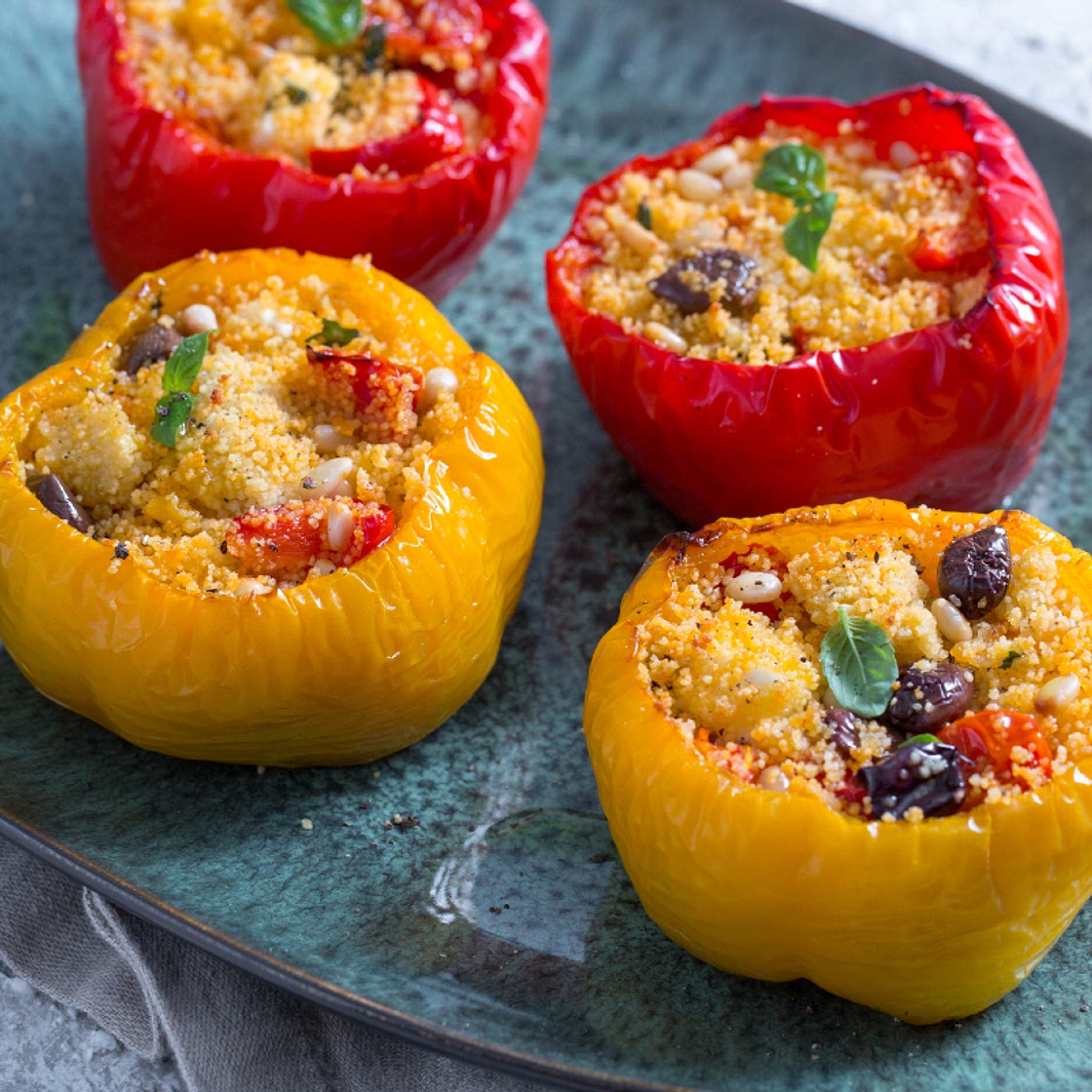 Couscous stuffed peppers