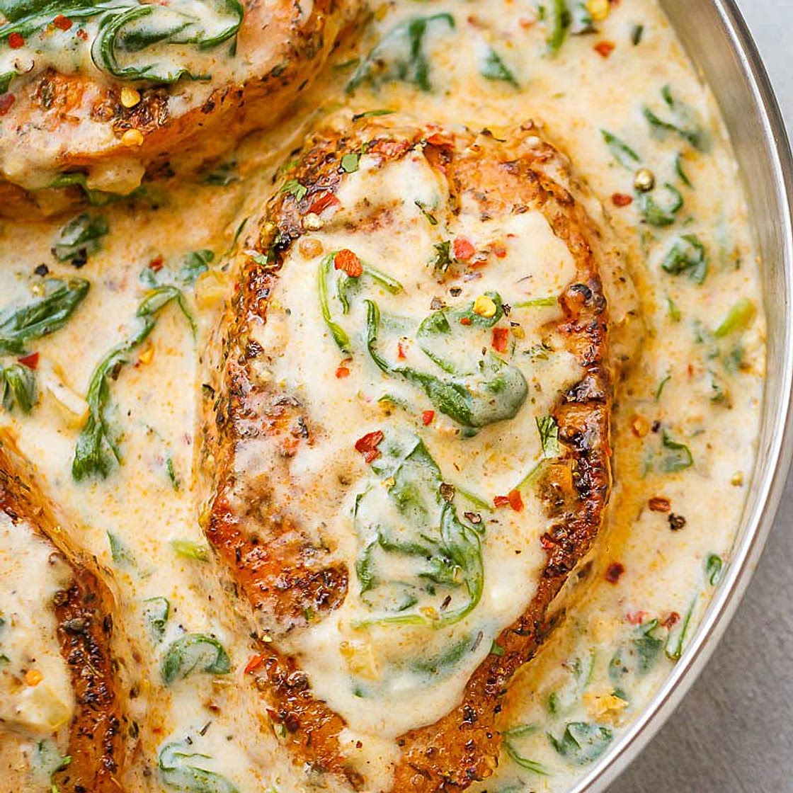 Creamy Garlic Pork Chops