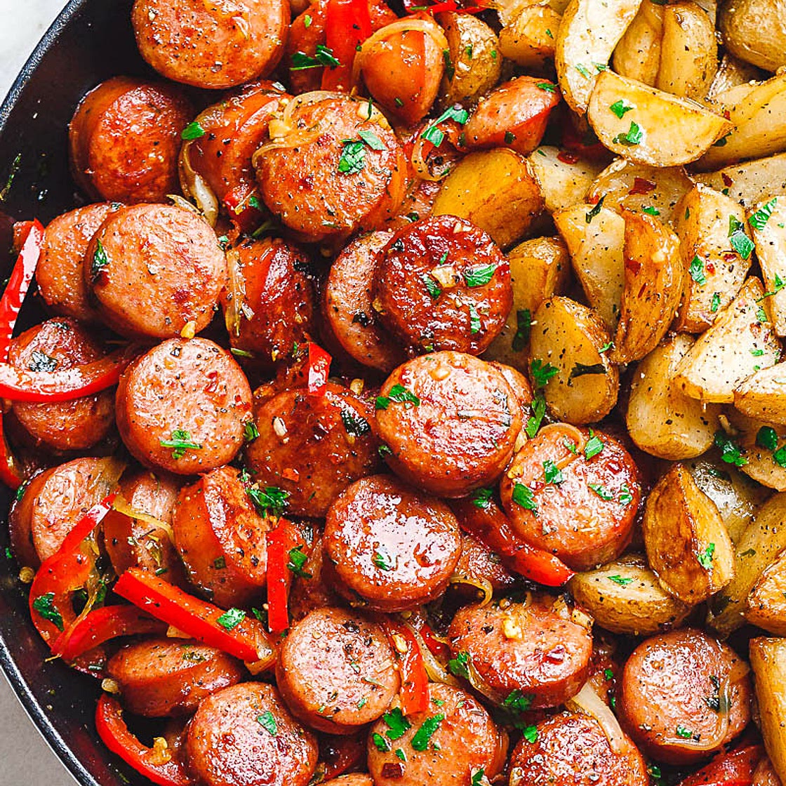 Smoked Sausage and Potato Skillet (20-Minute )