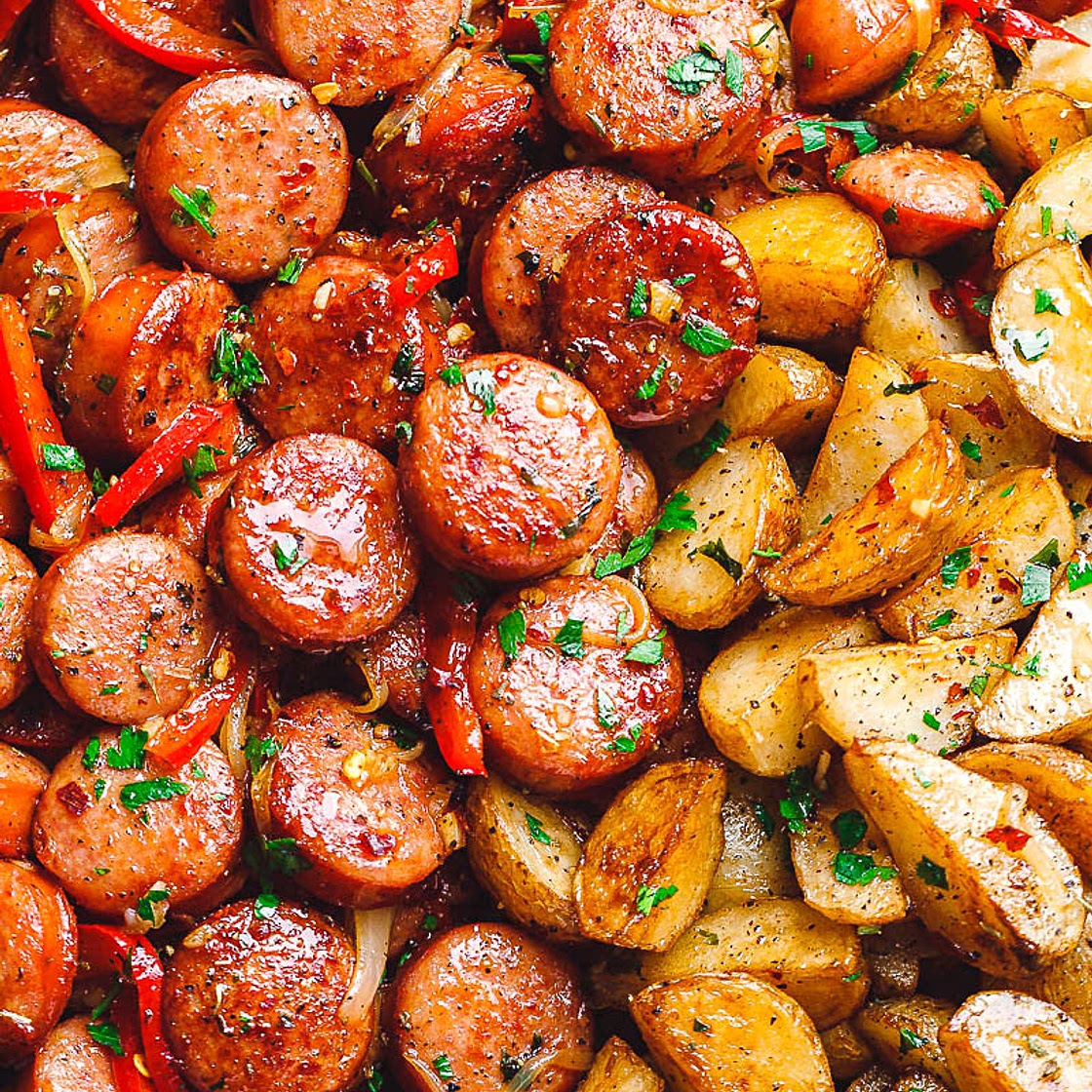 Smoked Sausage and Potato Skillet (20-Minute )