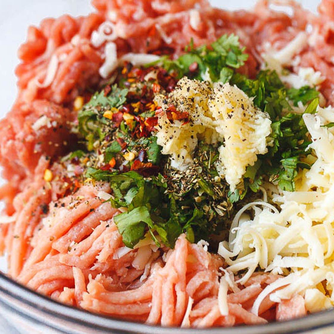 Garlic Butter Turkey Meatballs with Zucchini Noodles