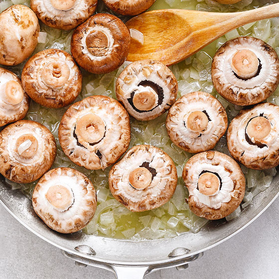 Garlic Mushrooms Cauliflower Skillet