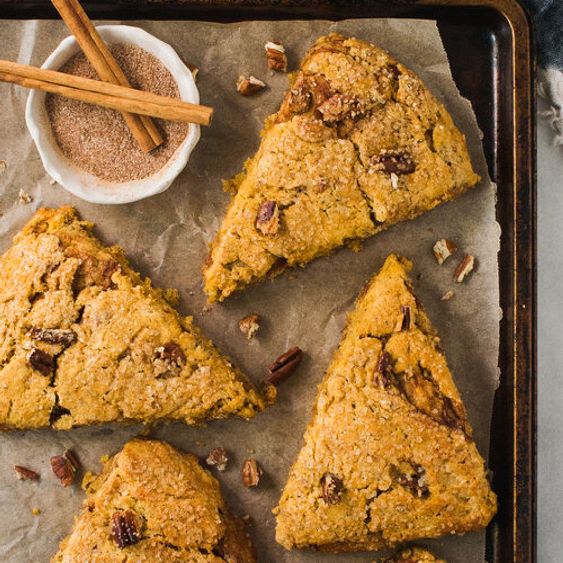 Gluten Free Sweet Potato Cinnamon Swirl Scones