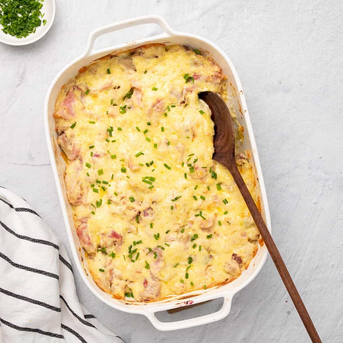Low-carb Chicken Cordon Bleu Casserole