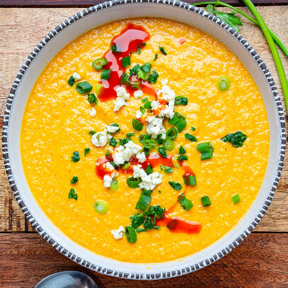Buffalo Cauliflower Soup