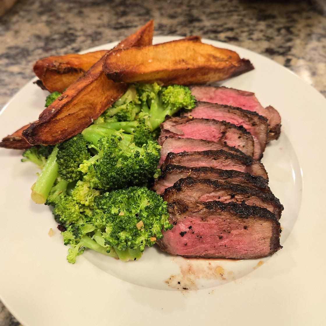 Steak, Potatoes, & Broccoli