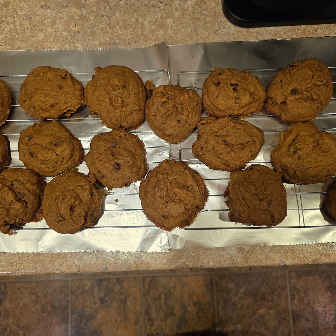 Pumpkin Chocolate Chip Cookies
