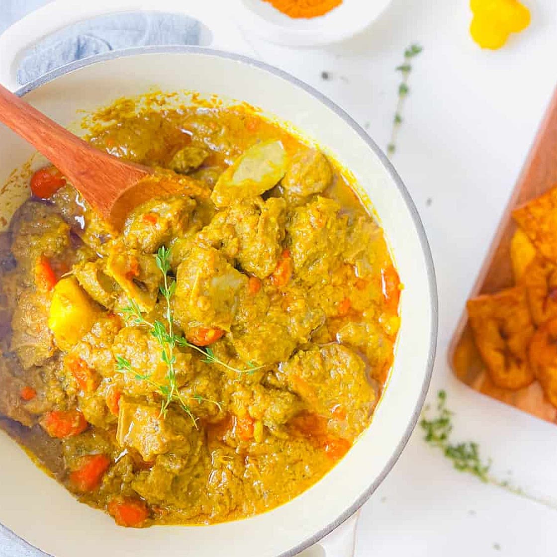 JAMAICAN CURRY GOAT (OVEN-COOKED)