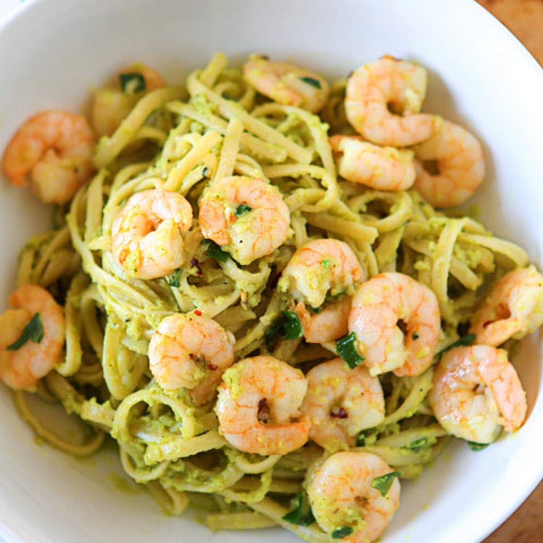 Shrimp & Avocado Pasta