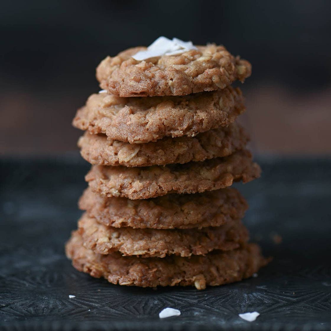 Coconut Oatmeal Cookies (Eggless)