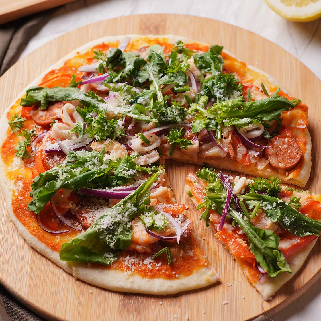 Perfect Paella Pizza