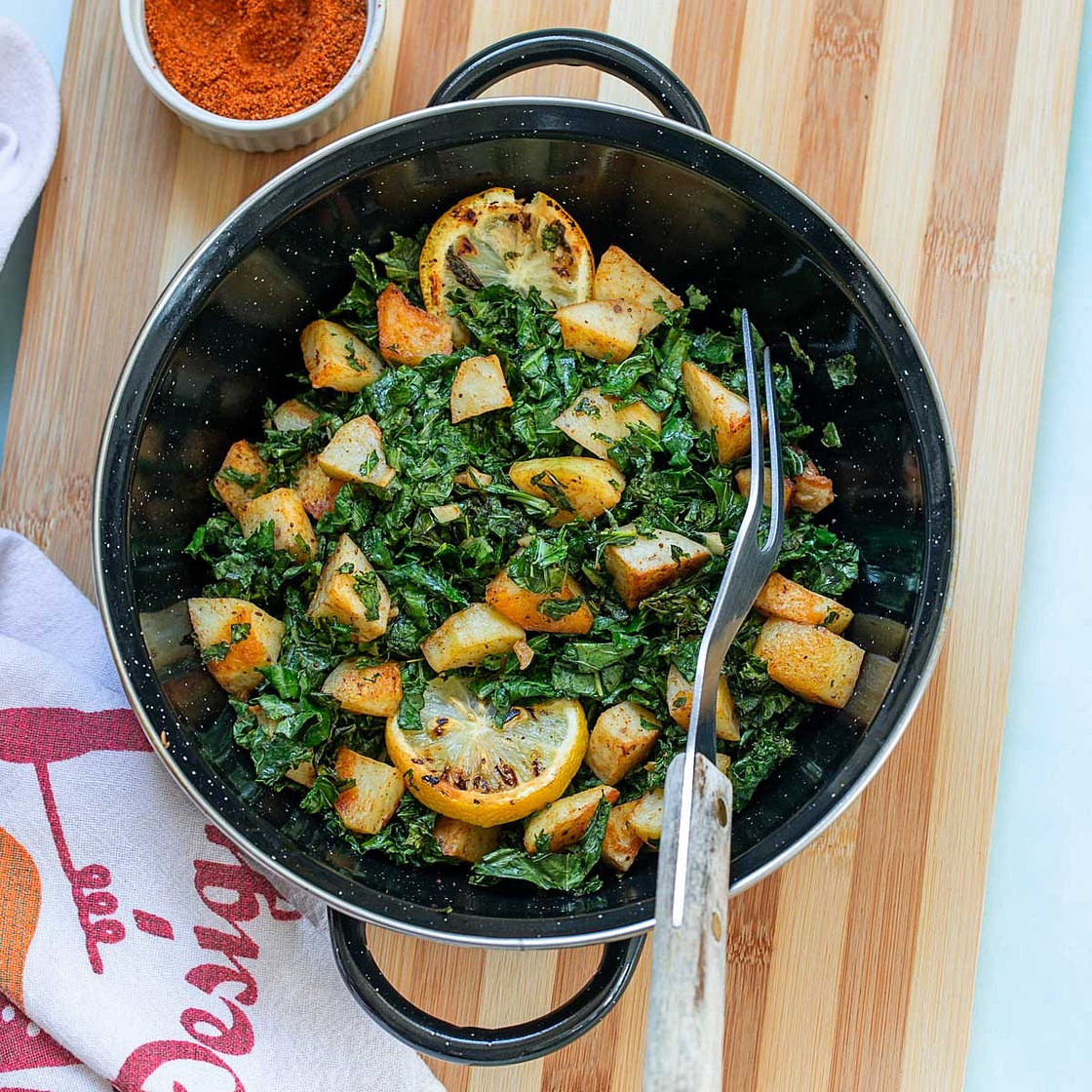 Sauteed Kale and Potatoes