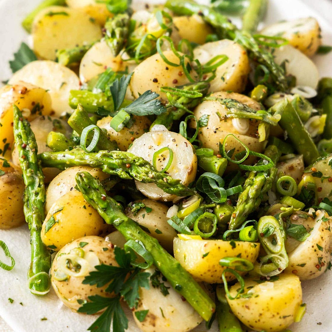 Warm Potato Asparagus Salad