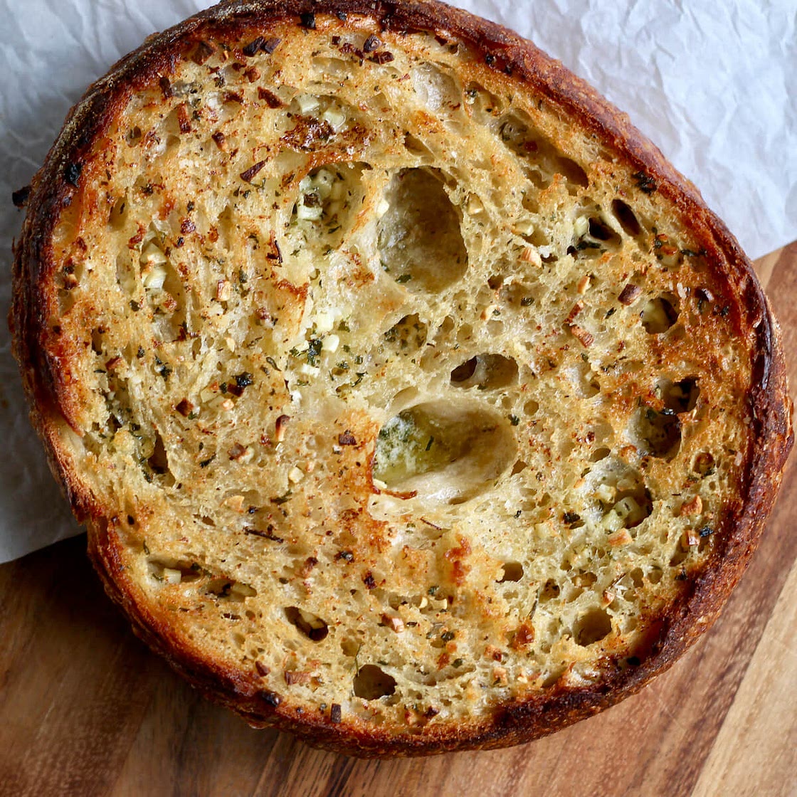 Sourdough Garlic Bread