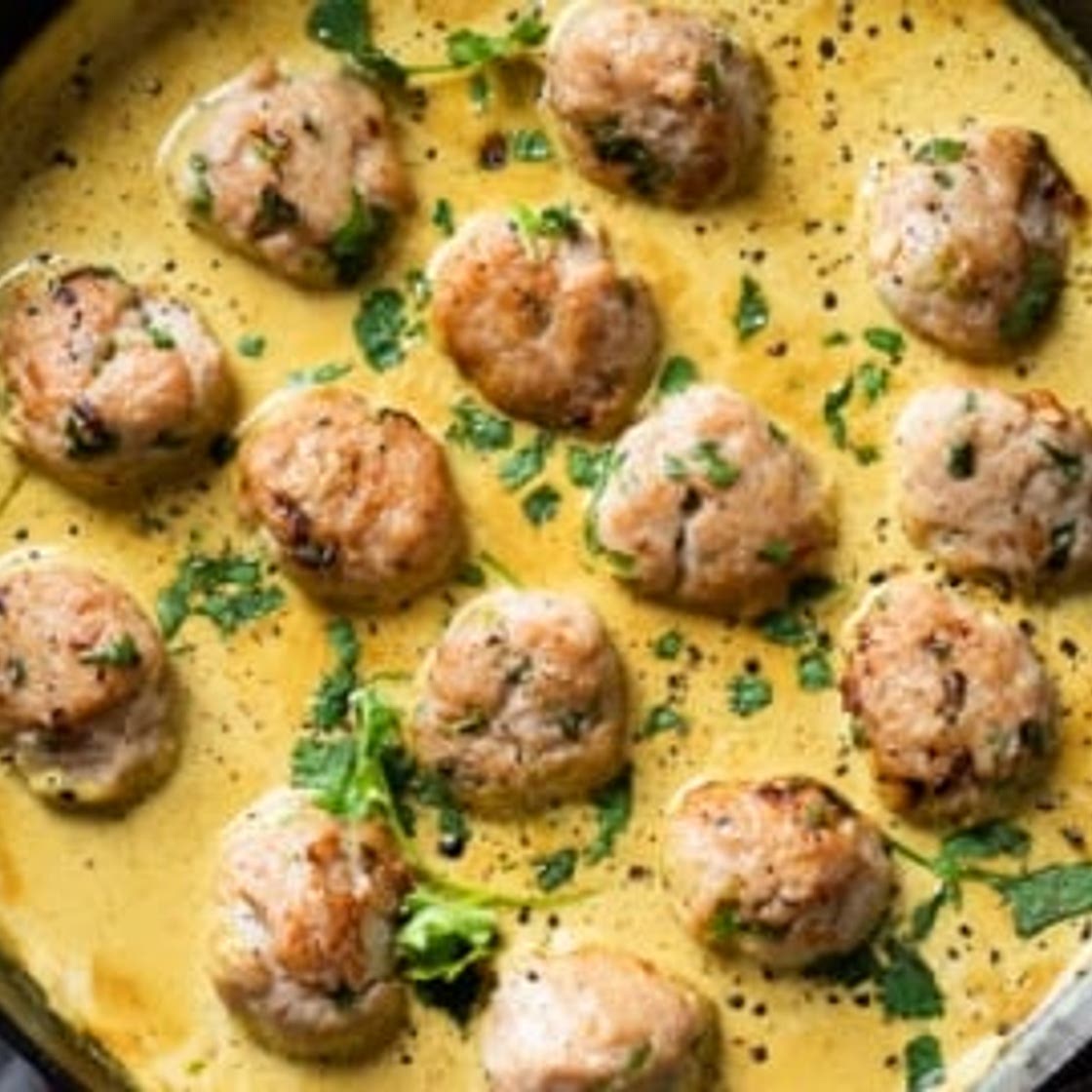 Thai Curry Chicken Meatballs