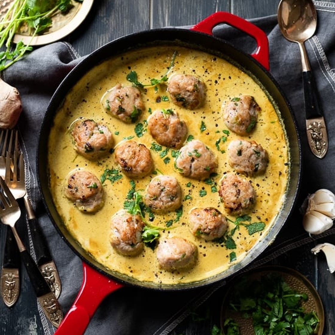Thai Curry Chicken Meatballs