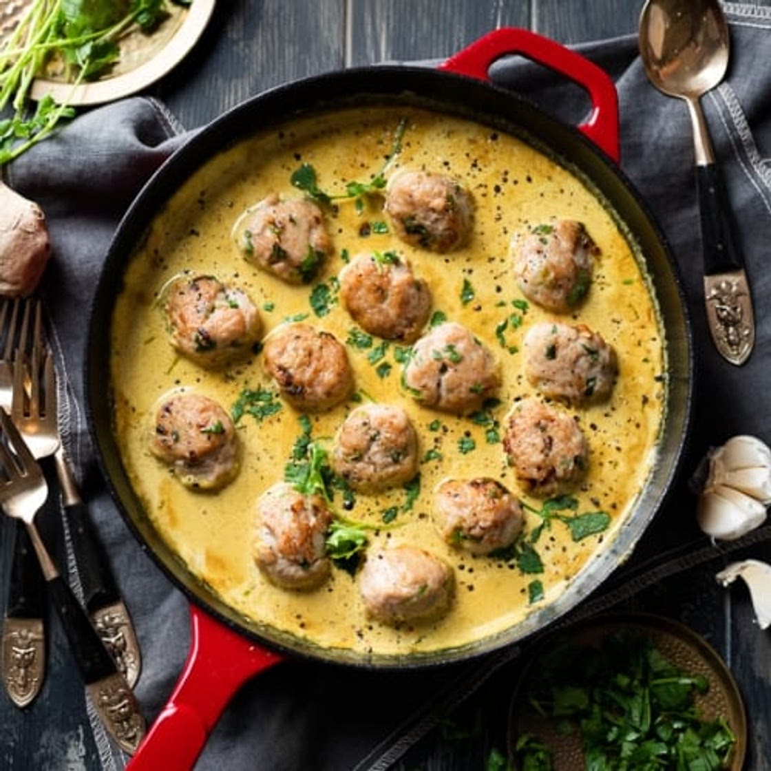 Thai Curry Chicken Meatballs