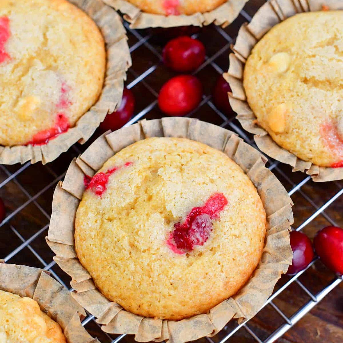 White Chocolate Cranberry Muffins