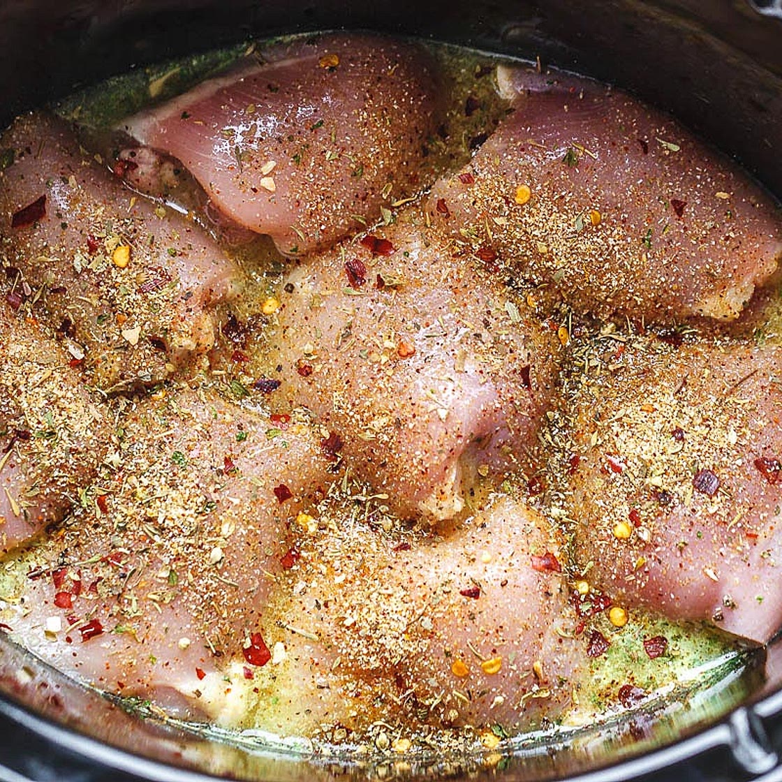 Crock Pot Lemon Garlic Butter Chicken Thighs