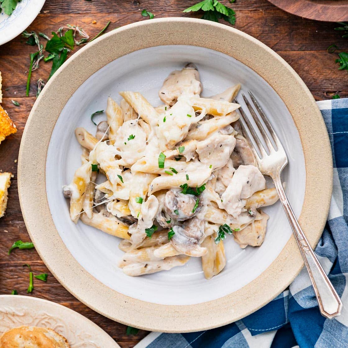Dump-and-Bake Chicken Mushroom Casserole
