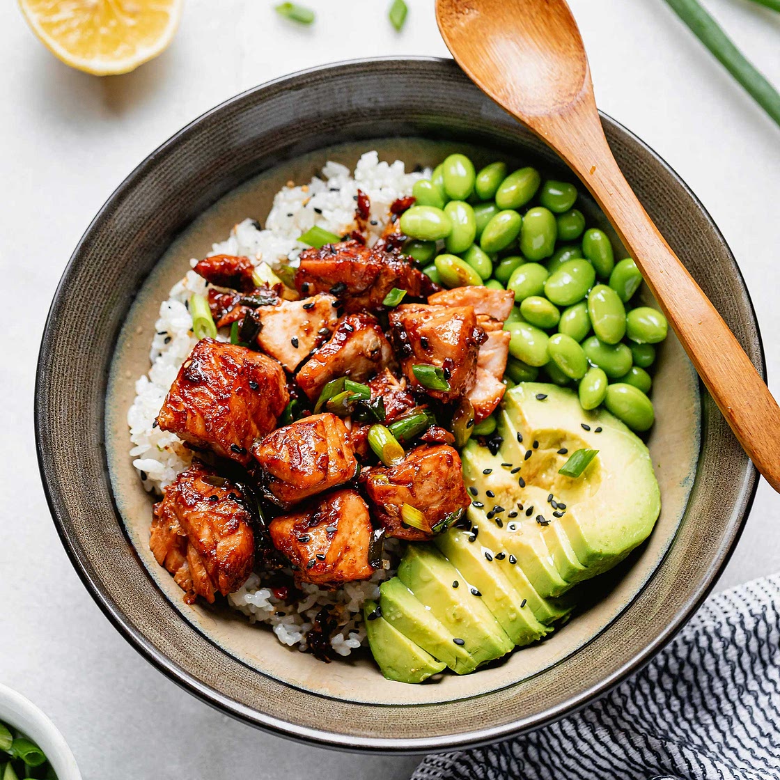Teriyaki Salmon Bowl
