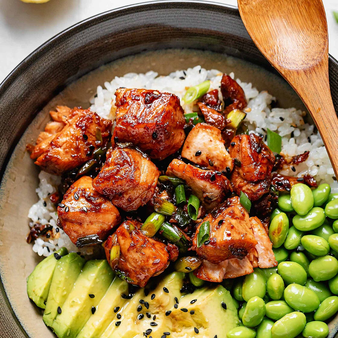 Teriyaki Salmon Bowl