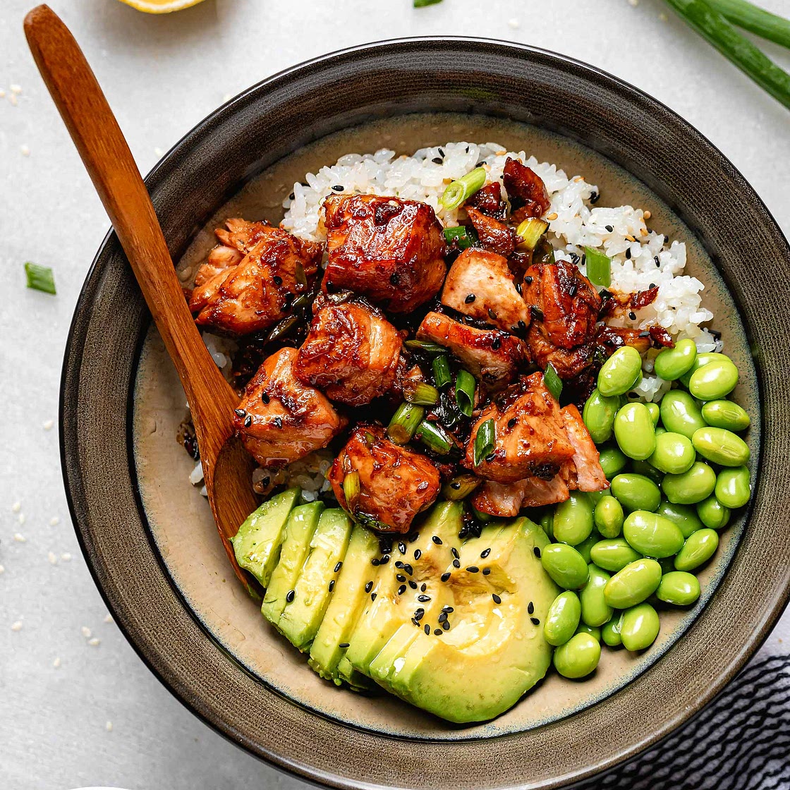 Teriyaki Salmon Bowl