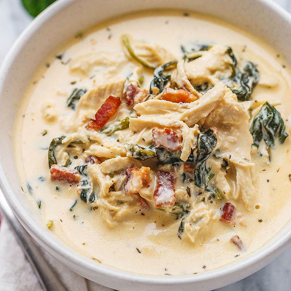 Instant Pot Crack Chicken Spinach Soup