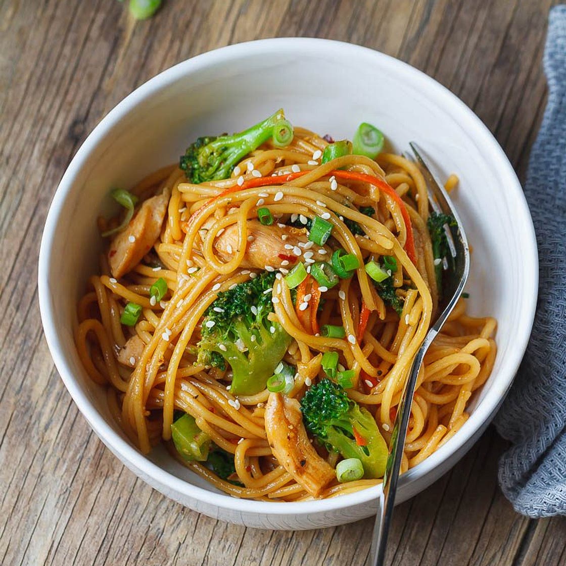 Chicken Stir Fry Noodles (15-Minute )