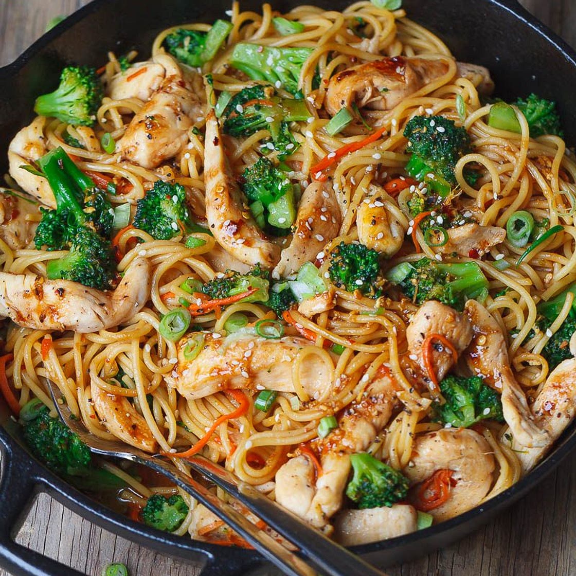 Chicken Stir Fry Noodles (15-Minute )
