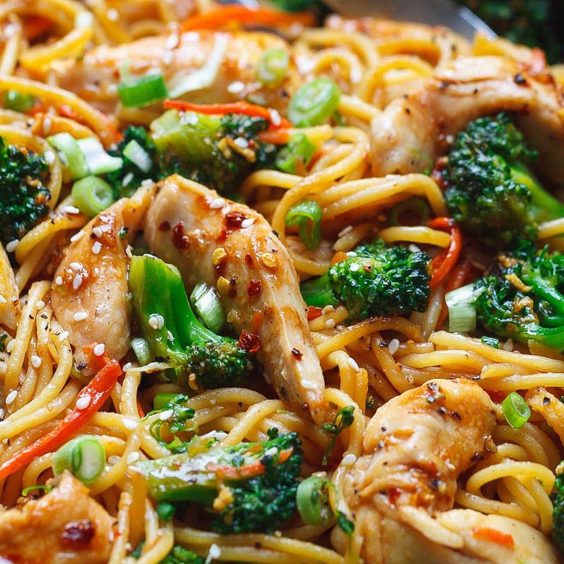 Chicken Stir Fry Noodles (15-Minute )
