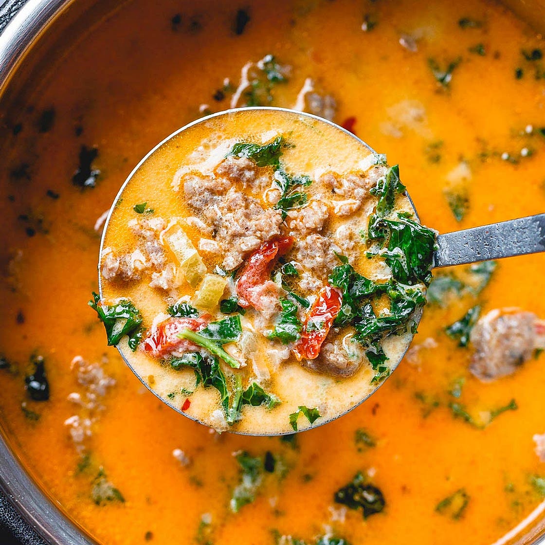 Instant Pot Keto Tuscan Soup
