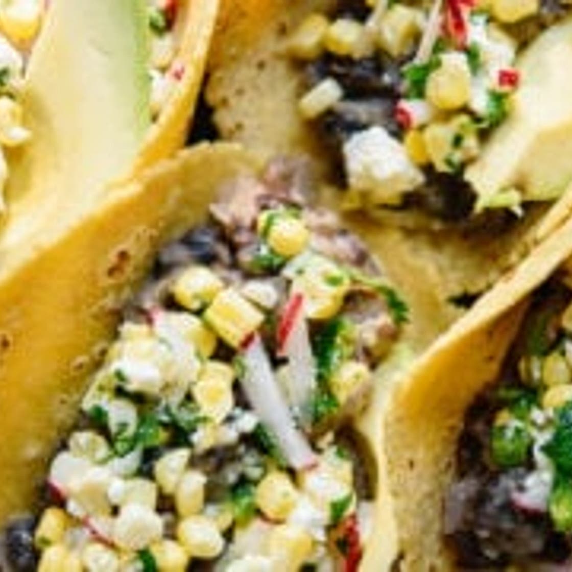 Sweet Corn and Black Bean Tacos