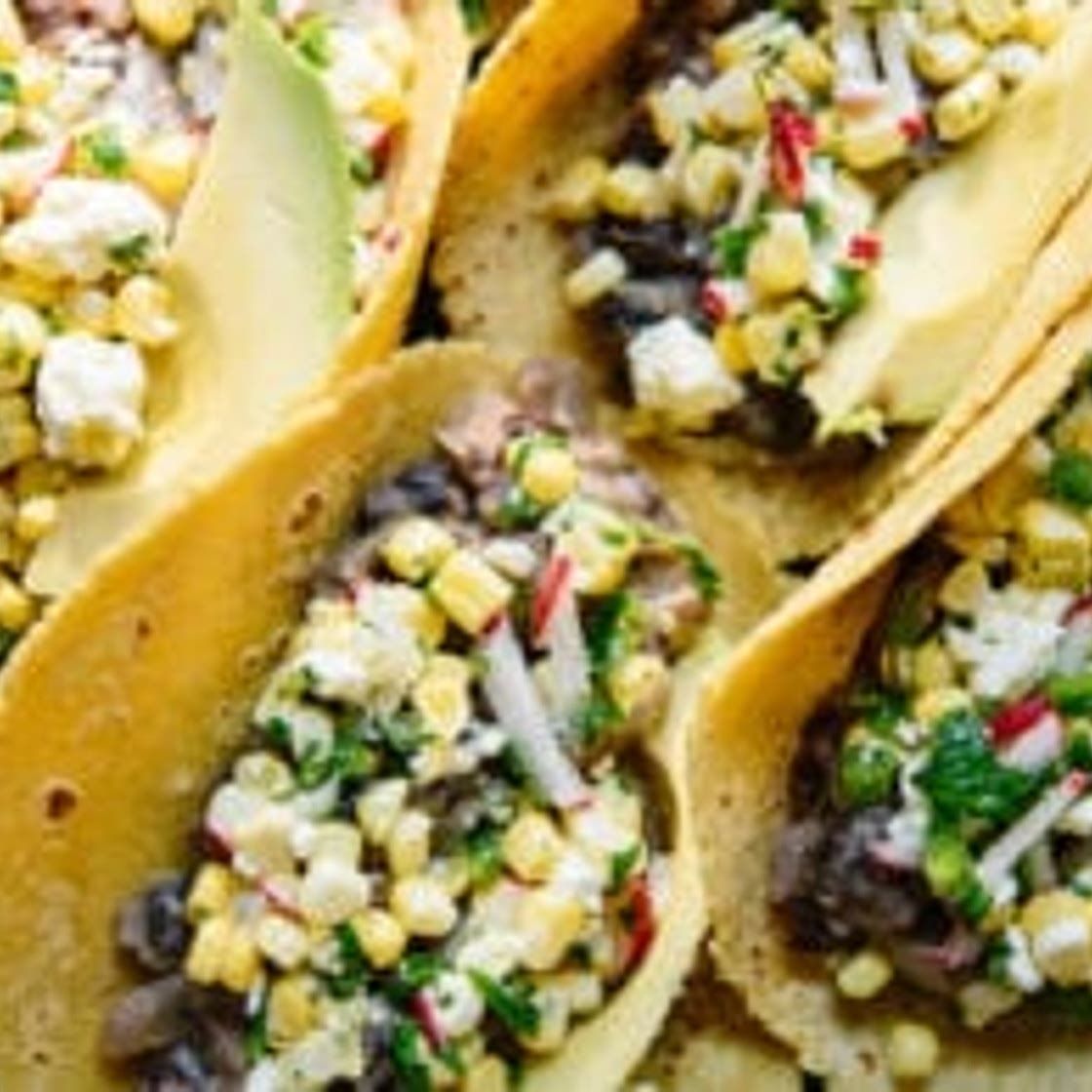 Sweet Corn and Black Bean Tacos