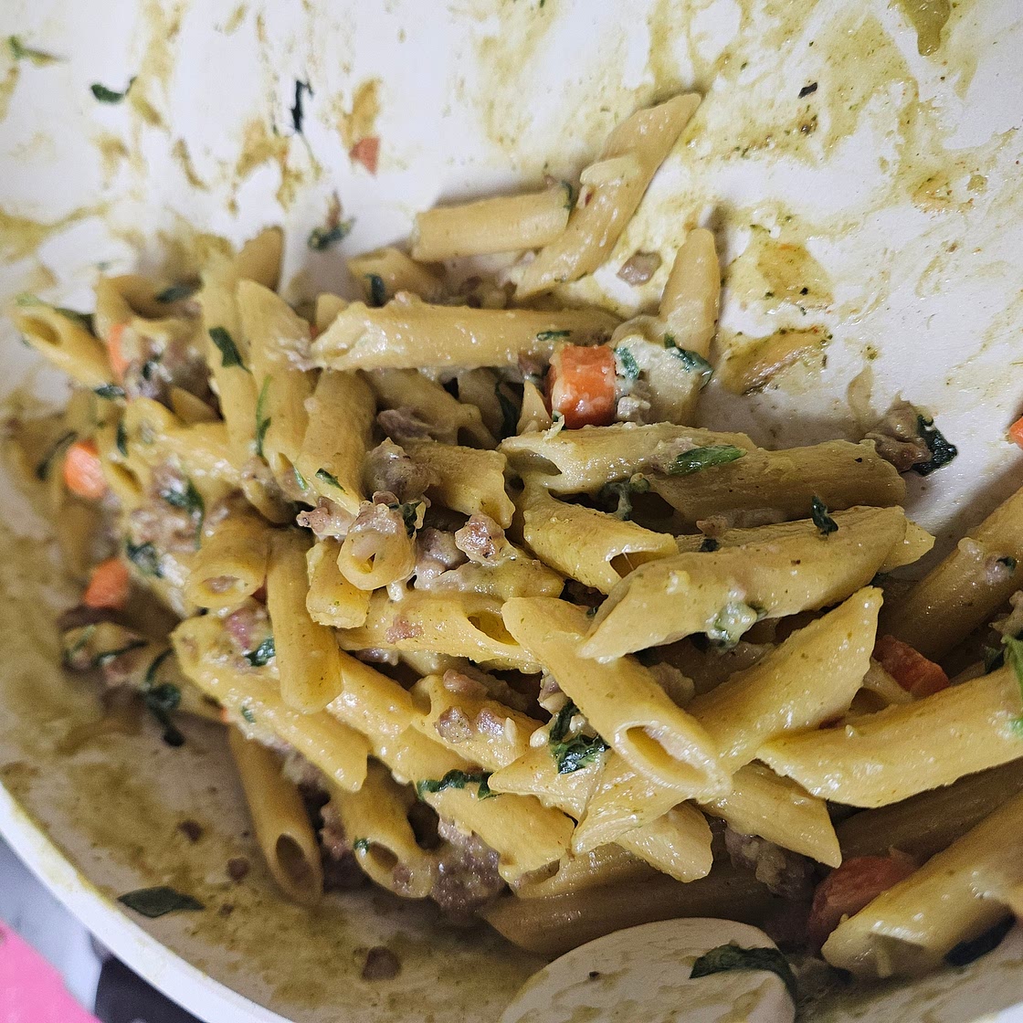 Spicy Pesto Pasta