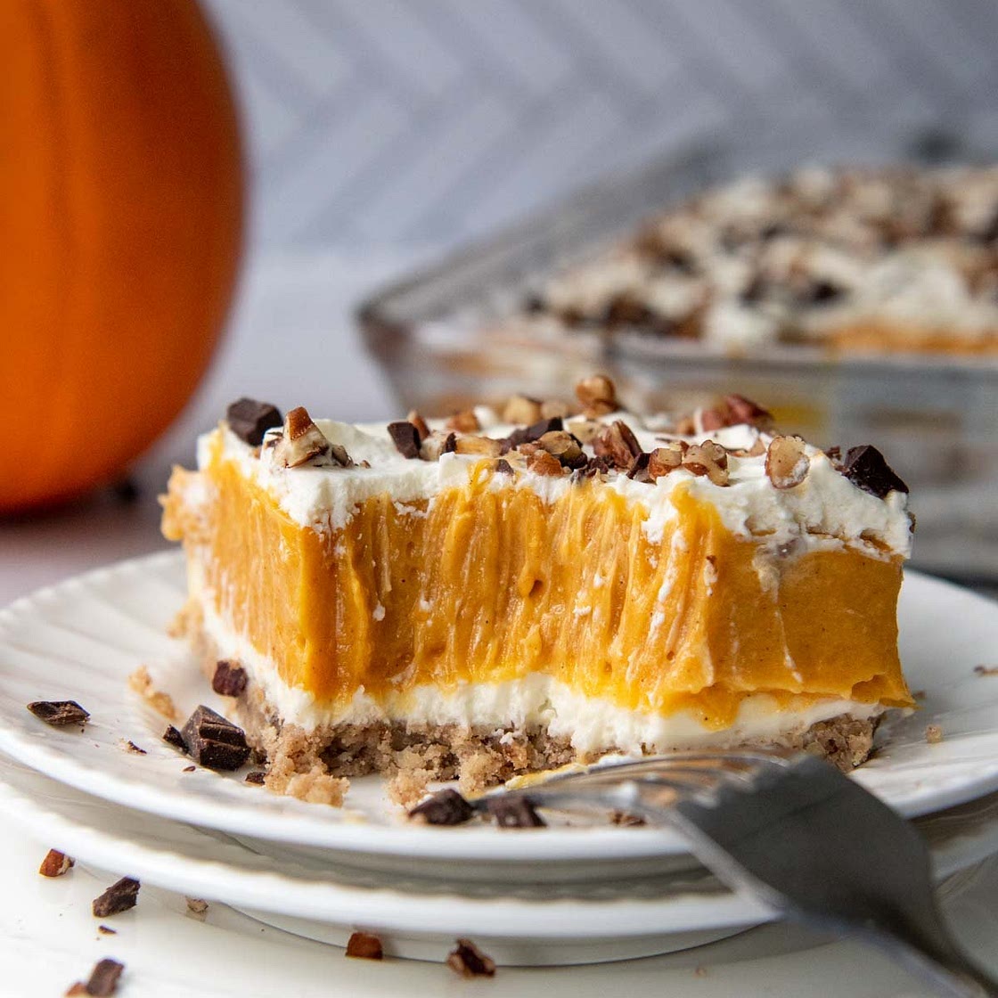 Ultra Creamy Pumpkin Lush Dessert (Easy Recipe)