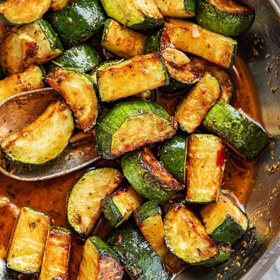 Sautéed Zucchini In Lemon Garlic Butter