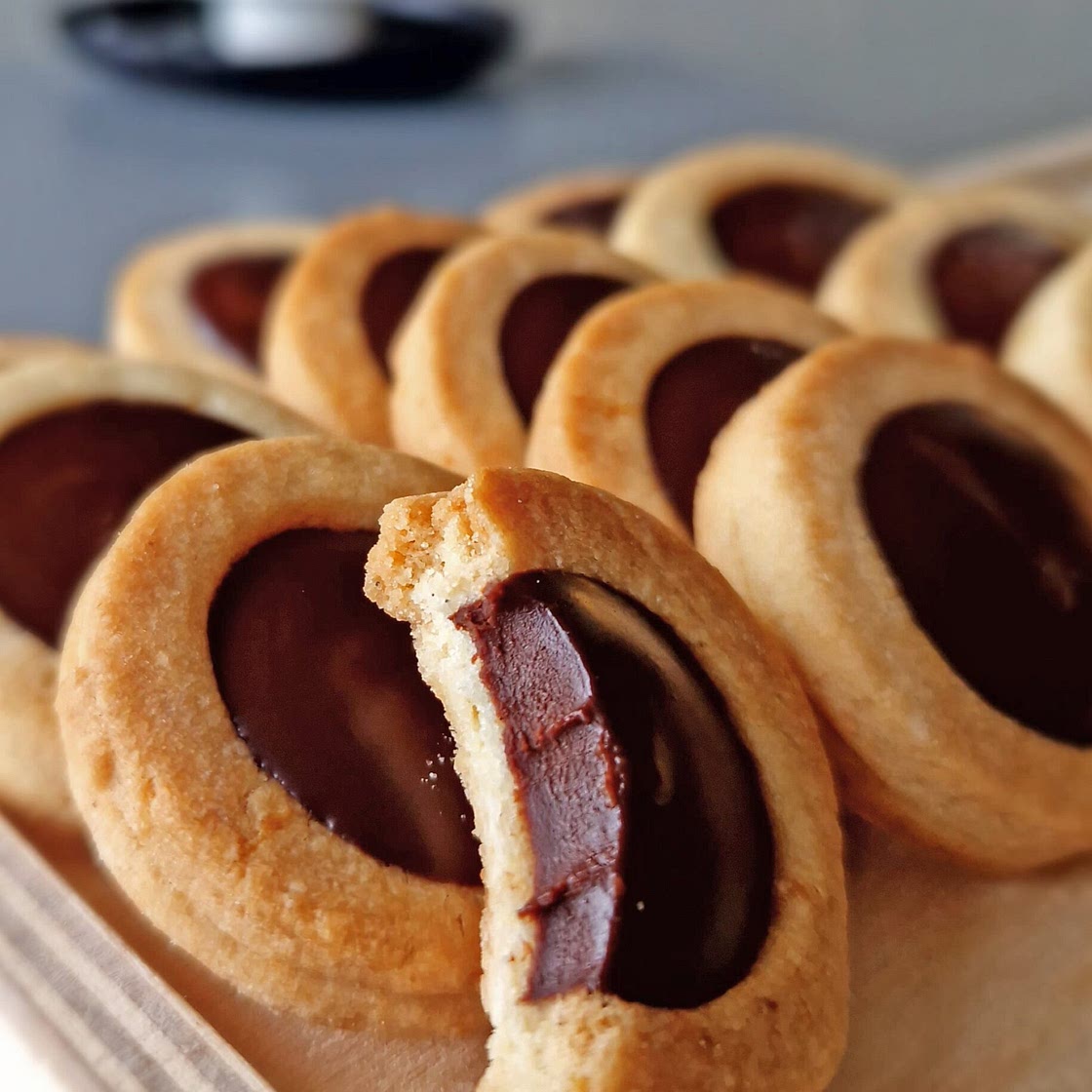 Ganache-Filled Gluten Free Shortbread Cookies