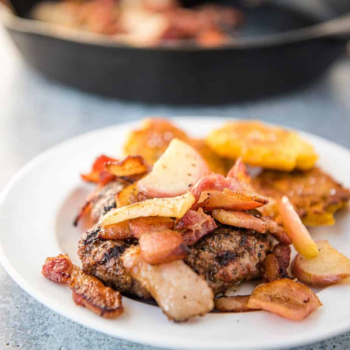 Apple Bacon Burger (Paleo, Whole30, AIP)