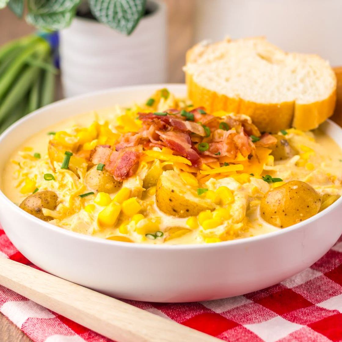 Slow Cooker Chicken Corn Chowder