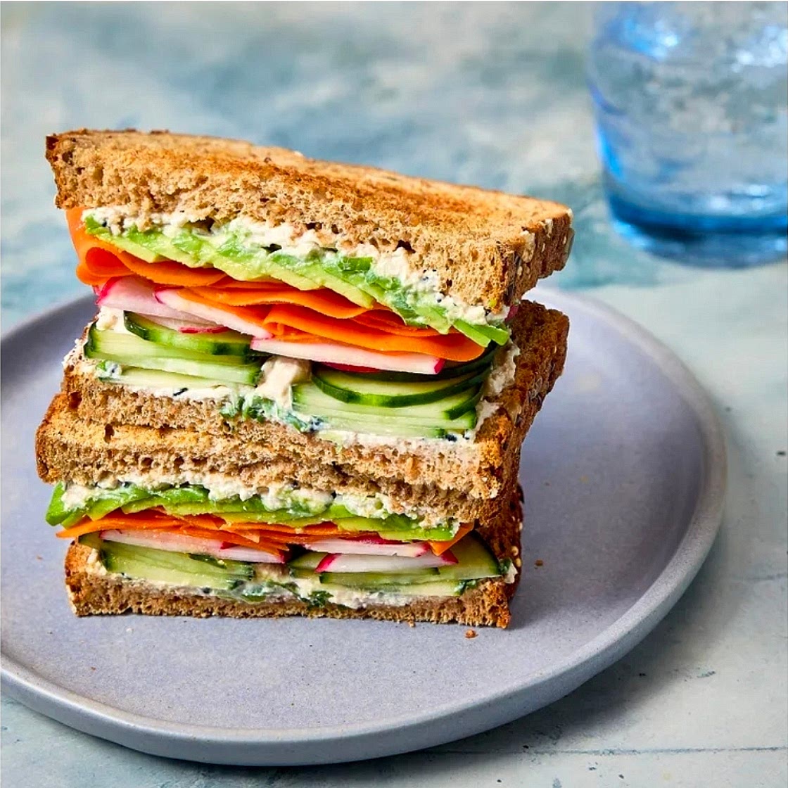 High Protein Cucumber Sandwich