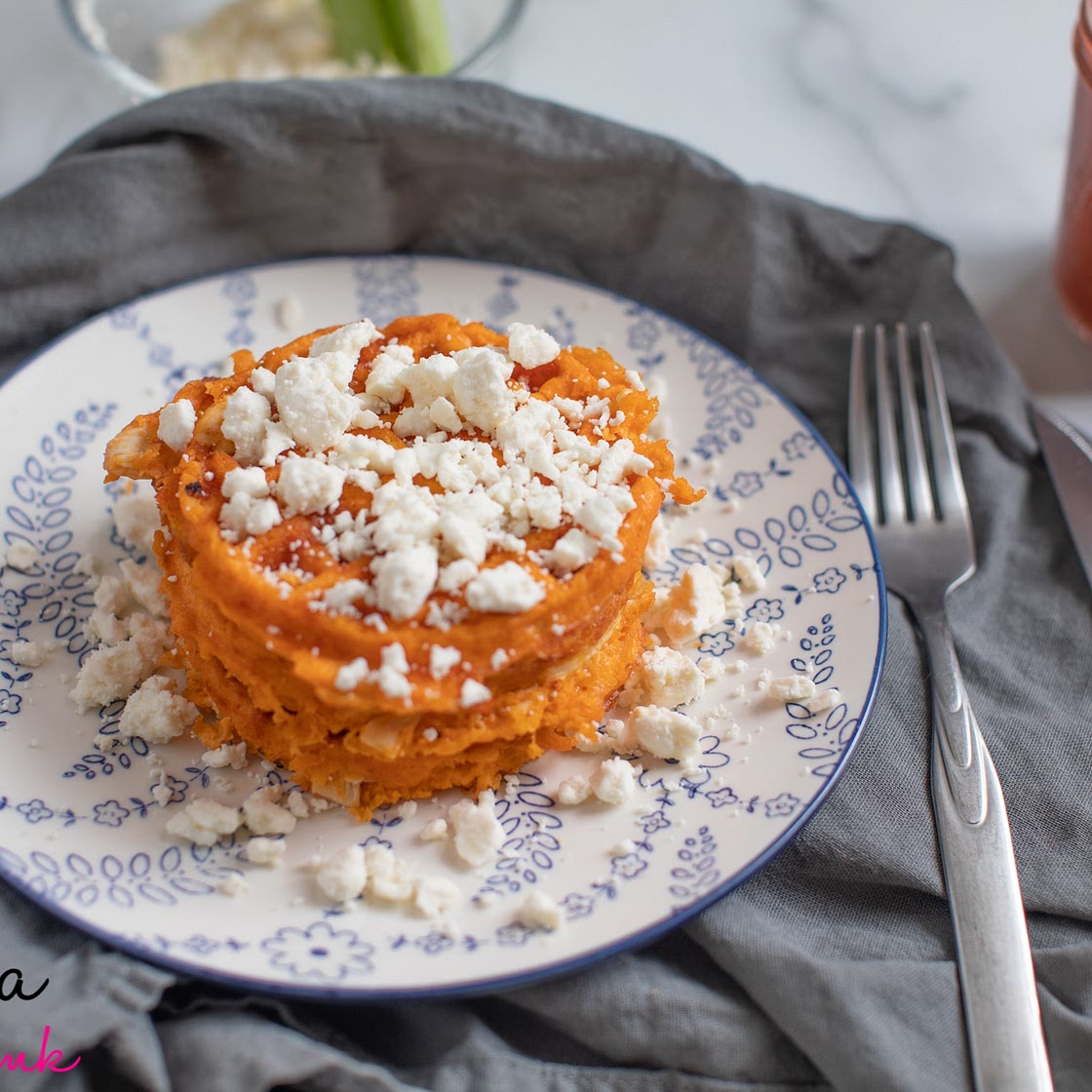 Buffalo Chicken Chaffle