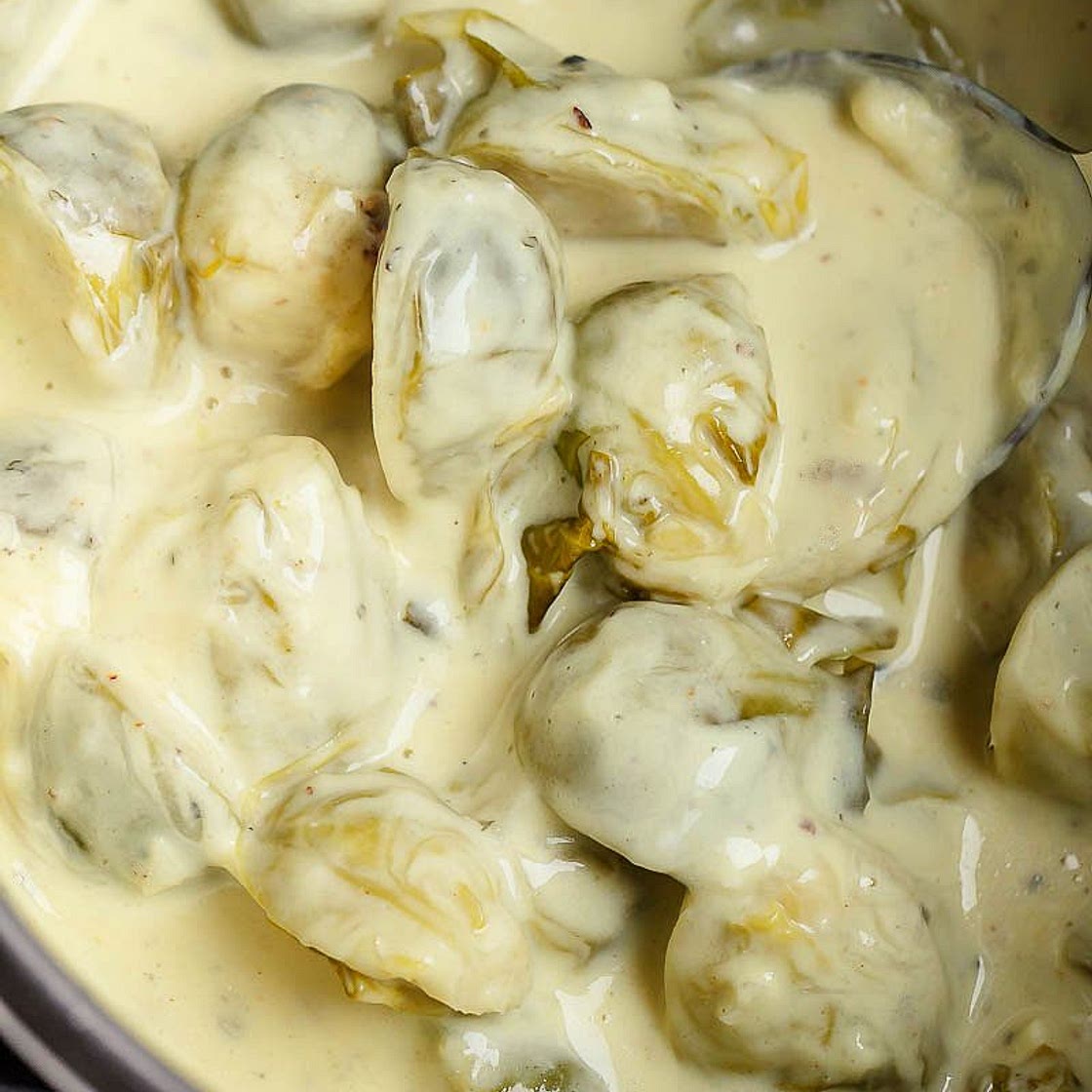 Instant Pot Creamy Brussels Sprouts (2-Minutes )