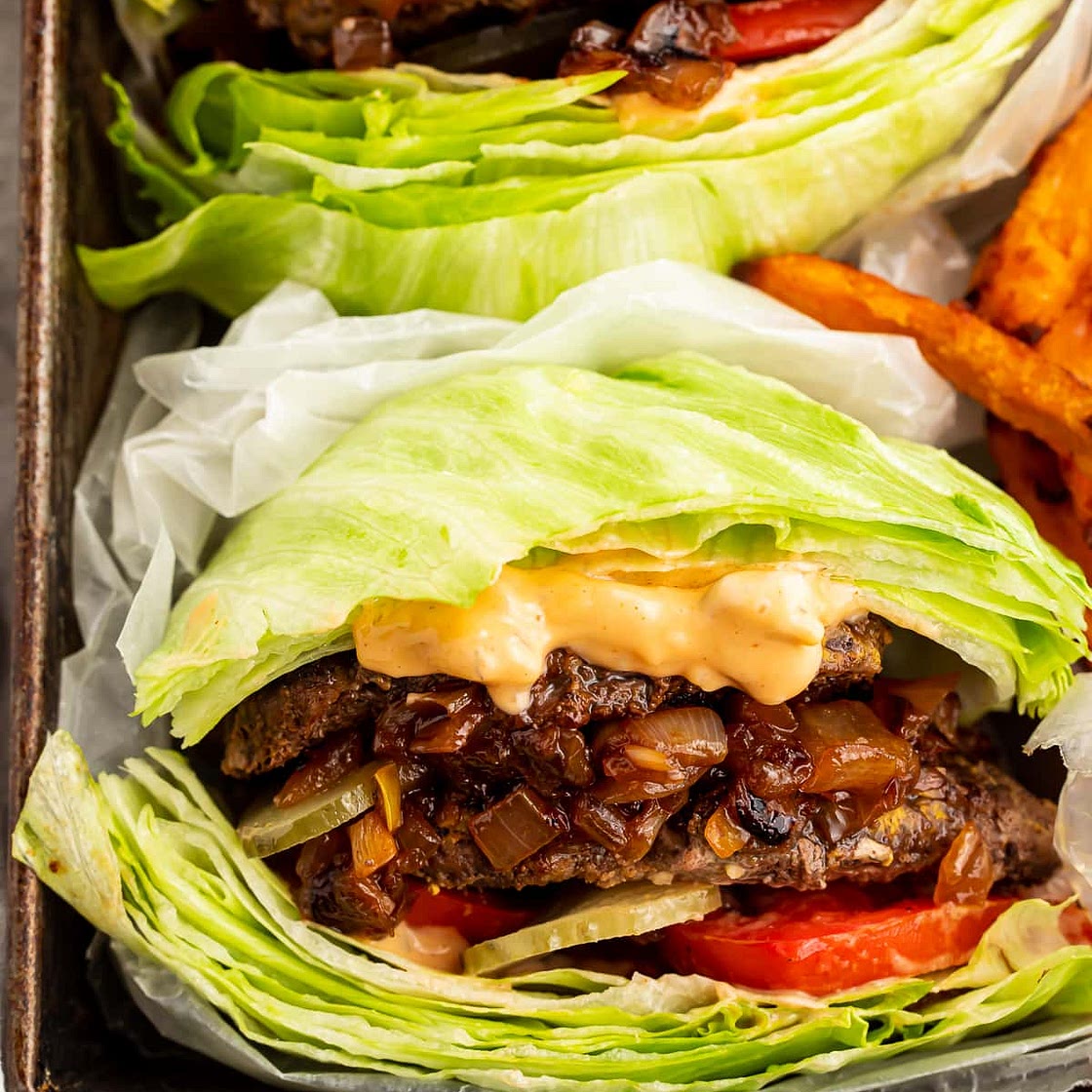 Whole30 Burgers - Burger Joint Style (Paleo, Low Carb)