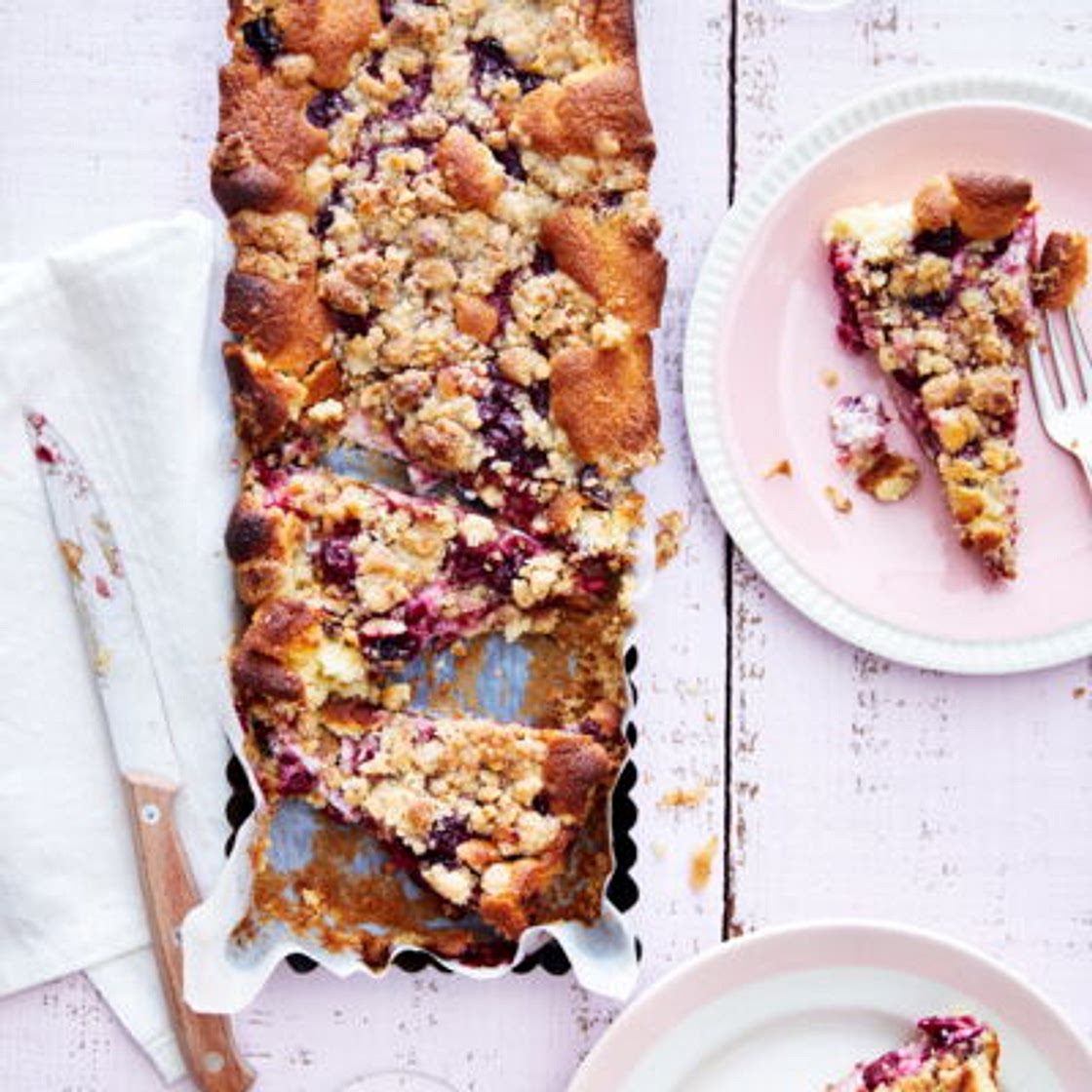 Crumble aux cerises