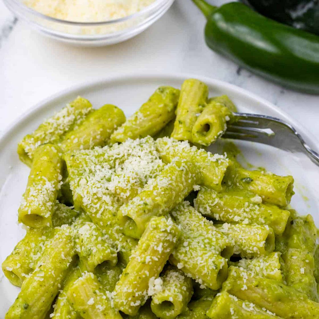 Creamy Poblano Pasta